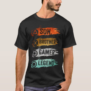 Funny Gamer Vintage Videospiele für Boys Brother S T-Shirt