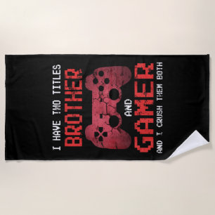 Funny Gamer Vintage Videospiele für Boys Brother Strandtuch