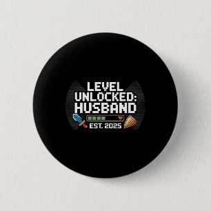 Funny Gamer Wedding Verlobung T-Shirt Button