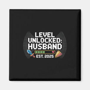 Funny Gamer Wedding Verlobung T-Shirt Magnet
