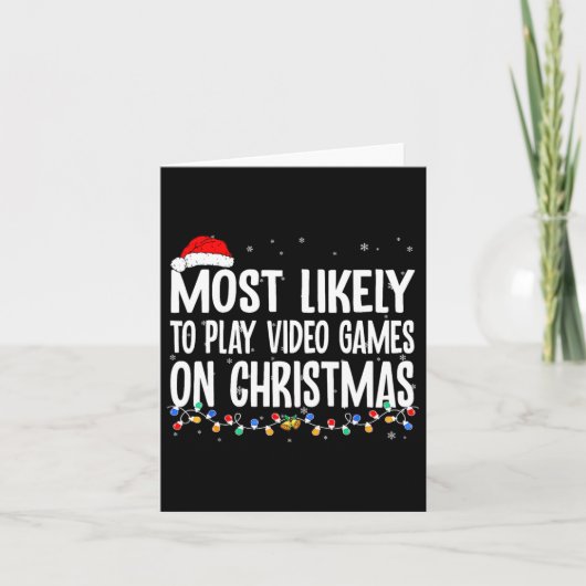 Funny Gamer wird höchstwahrscheinlich Videospiele Karte (Vorderseite)