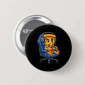 Funny Gamer Zza Gaming Video Game Enthusiast Boys Button (Vorne & Hinten)