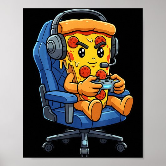 Funny Gamer Zza Gaming Video Game Enthusiast Boys Poster (Vorne)