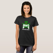 Funny Gamerchaun Irish Gamer Leprechaun St Patrick T-Shirt (Vorne ganz)