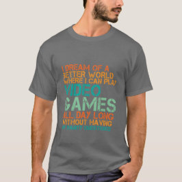 Funny Gamers T - Shirt Geschenk für Nerd und Geek