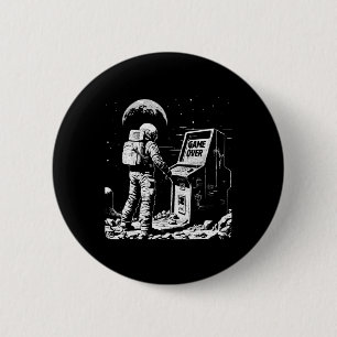 Funny Gaming Astronaut Gamer in Space Video Game G Button