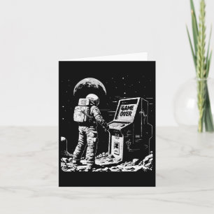 Funny Gaming Astronaut Gamer in Space Video Game G Karte