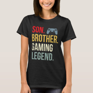 Funny Gaming Boys Girls Men Gamer Brother Video Ga T-Shirt