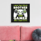 Funny Gaming Boys Girls Men Gamer Video Game Leinwanddruck (Insitu (Wohnzimmer))