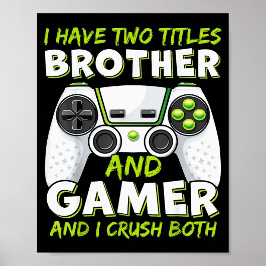 Funny Gaming Boys Girls Men Gamer Video Game Poster (Vorne)