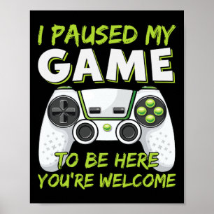Funny Gaming Boys Girls Men Gamer Videospiel Spiel Poster