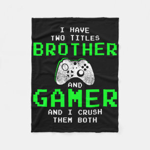 Funny Gaming Brothers T-Shirt - Gamer Geschenke fü Fleecedecke