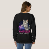 ​Funny Gaming Cat Gamer Gift - My Cat Decided Game Sweatshirt (Schwarz voll)