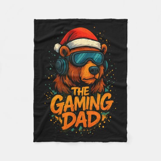 Funny Gaming Dad Christmas Outfit Gamer Gift  Fleecedecke (Vorderseite)