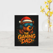 Funny Gaming Dad Christmas Outfit Gamer Gift  Karte (Gelbe Blume)