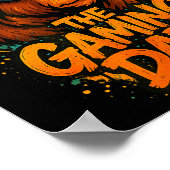 Funny Gaming Dad Christmas Outfit Gamer Gift  Poster (Ecke)