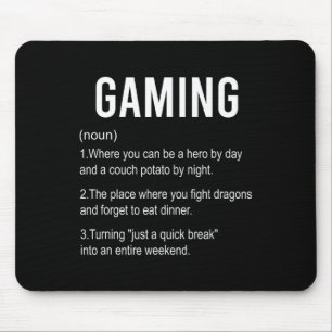 Funny Gaming Definition2 Mousepad