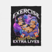 Funny Gaming Gamer Cat  Fleecedecke (Vorderseite)