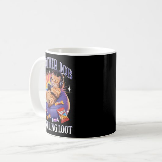 Funny Gaming Gamer Cat  Kaffeetasse (Vorderseite Links)