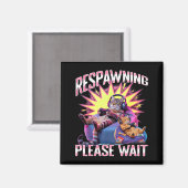 Funny Gaming Gamer Cat Magnet (Vorderseite/Rückseite)