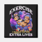 Funny Gaming Gamer Cat Magnet (Vorne)