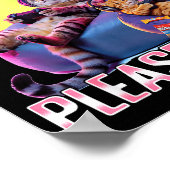 Funny Gaming Gamer Cat  Poster (Ecke)