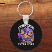 Funny Gaming Gamer Cat Schlüsselanhänger (Vorderseite)