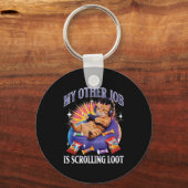 Funny Gaming Gamer Cat Schlüsselanhänger (Vorderseite)