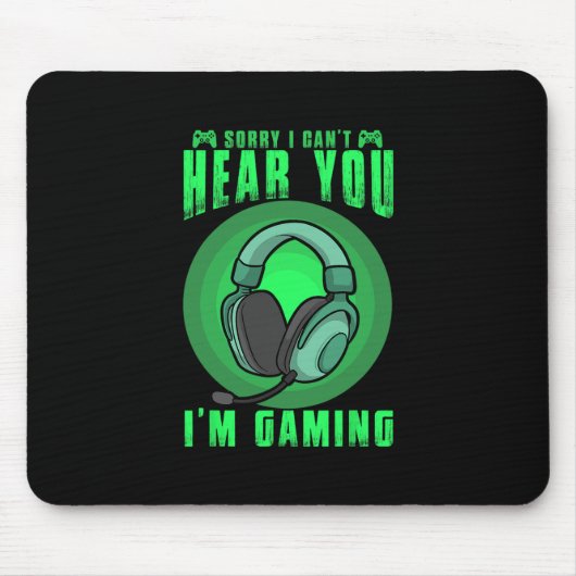 Funny Gaming Gamer Game Controller Video Gaming Fo Mousepad (Vorne)