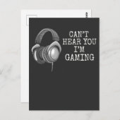 Funny Gaming Headset Kid Gamer Spaß Postkarte (Vorne/Hinten)