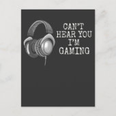 Funny Gaming Headset Kid Gamer Spaß Postkarte (Vorderseite)