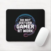 Funny Gaming Headset Spaß stören Gamer nicht Mousepad (Mit Mouse)