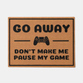 Funny Gaming Introvertierte Spaß Rustikal Minimali Fußmatte (Vorderseite)