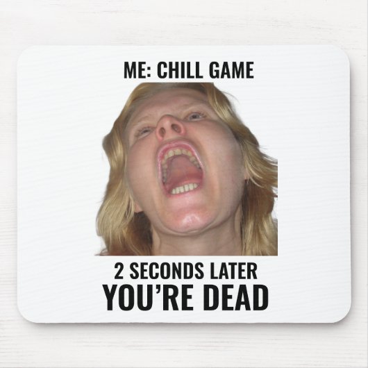 Funny Gaming Meme Mouse Pad Screaming Face Mousepad (Vorne)