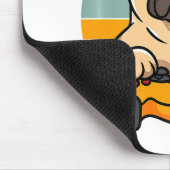 Funny Gaming Mops Dog Pet Lover Gamer Mousepad (Ecke)