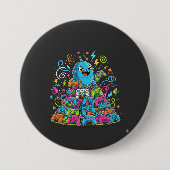 Funny Gaming Never Ends Button (Vorderseite)