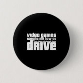 Funny Gaming New Driver Video Game Driving Instruc Button (Vorderseite)