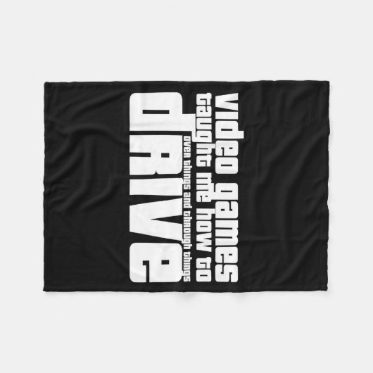 Funny Gaming New Driver Video Game Driving Instruc Fleecedecke (Vorderseite (Horizontal))