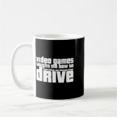 Funny Gaming New Driver Video Game Driving Instruc Kaffeetasse (Links)