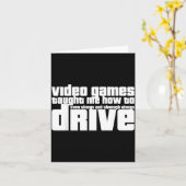 Funny Gaming New Driver Video Game Driving Instruc Karte (Gelbe Blume)