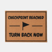 Funny Gaming Spaß Minimalistisch Rustikale Einführ Fußmatte (Vorderseite)