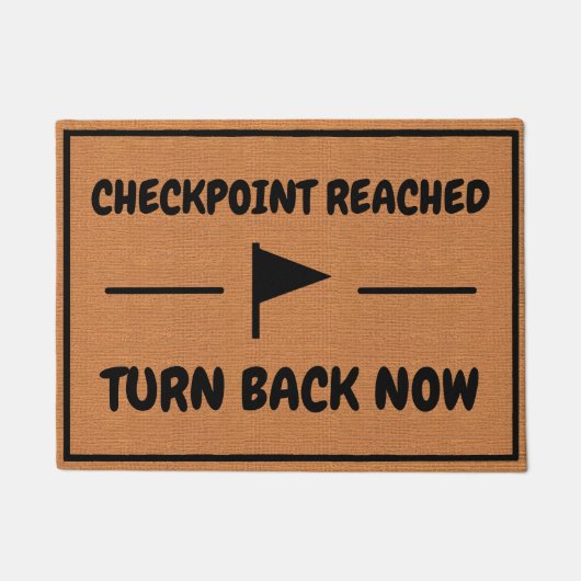 Funny Gaming Spaß Minimalistisch Rustikale Einführ Fußmatte (Vorderseite)