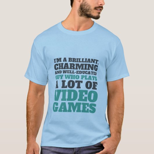 Funny Gaming T - Shirt für Geeks und Gamer (Vorderseite)