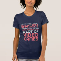 Funny Gaming T - Shirt für Geeks und Gamers Girl