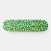 Funny Gane Bananen illustriertes Muster Skateboard (Horizontal)