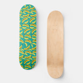 Funny Gane Bananen illustriertes Muster Skateboard (Vorderseite)