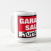 Funny Garage Sale Junkie Kaffeetasse (Vorderseite Links)