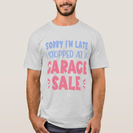 Funny Garage Sale T - Shirt, Lavender und Pink T-S T-Shirt