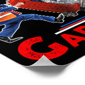 Funny Garbage für Trump 2024 - Zeit, den Kampf zu  Poster (Ecke)