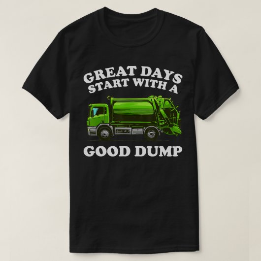 Funny Garbage LKW Design Kinder Männer Dump Tri T-Shirt (Design vorne)